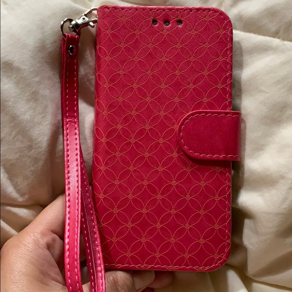 IPhone X Wristlet Case Pink